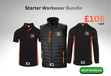 Embroidered Bundle deal workwear Gilet , sweatshirt , polo shirt .
