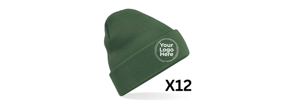 Winter Beanie Bundle (x12) – Embroidered Headwear