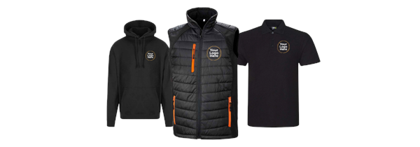 Premium Branding Bundle  – 3 Polo Shirts, 2 Hoodies & 1 Gilet