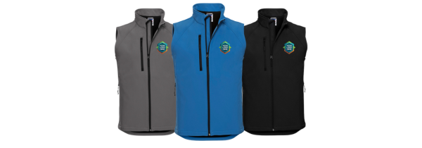 6 x Russell Soft Shell Gilet
