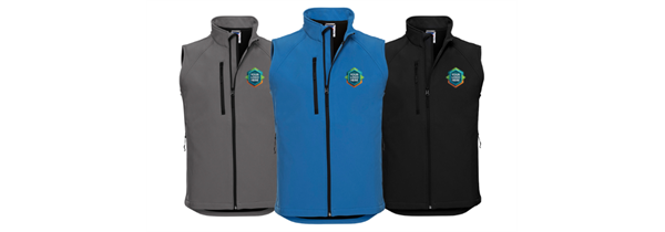 6 x Russell Soft Shell Gilet