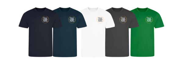 12 Branded Cool T-Shirts | Logo Included
