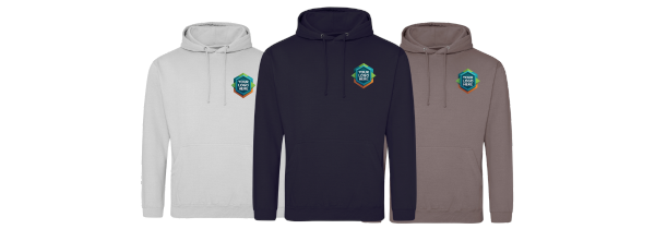6 x Just Hood Hoodies Embroidered