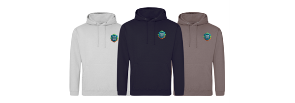 6 x Just Hood Hoodies Embroidered