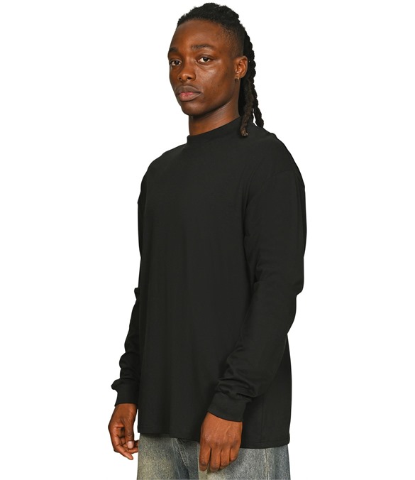 Casual Ringspun Combed 180 Oversize Extended Neck Long Sleeve Tall T