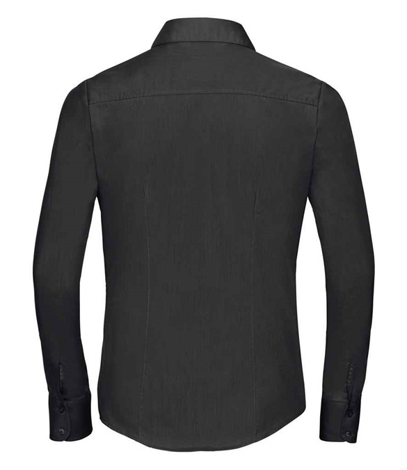 Russell Athletic Collection Ladies Long Sleeve Fitted Poplin Shirt