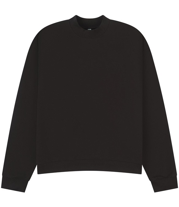 Casual Premium Combed 450 Boxy Oversized Extended Neck Sweatshirt