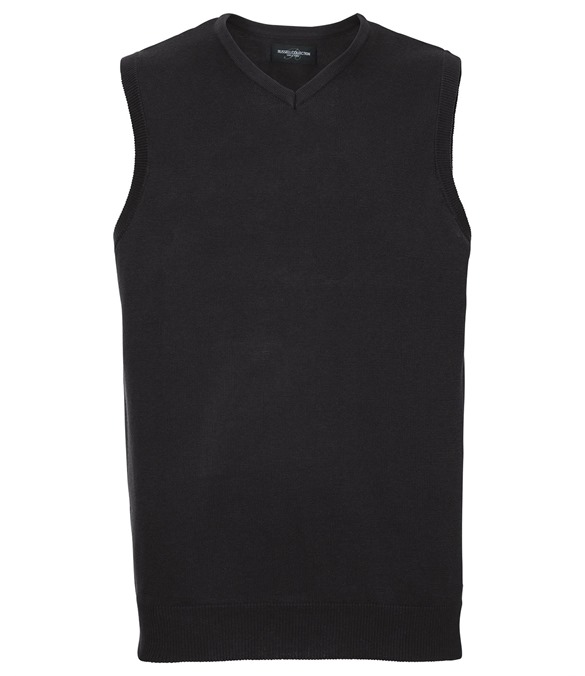 V-neck sleeveless knitted sweater