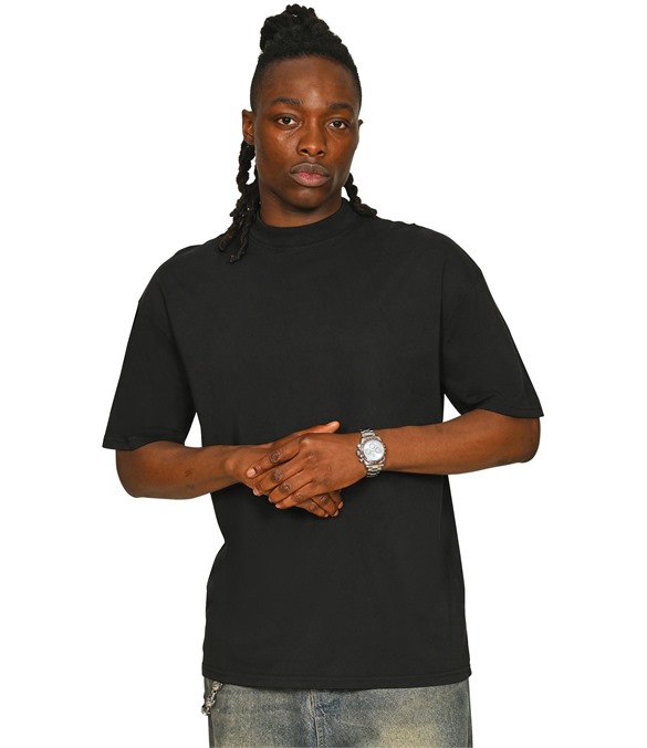 Casual Ringspun Combed 180 Acid Wash Oversize Extended Neck Tall T