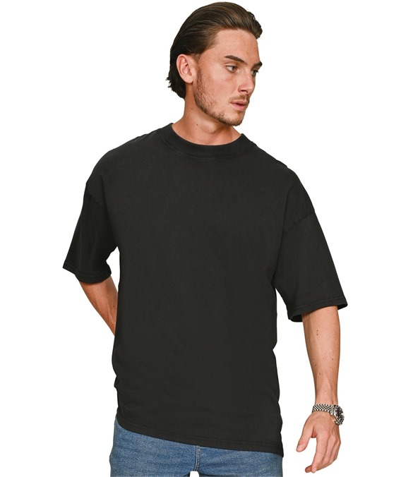 Casual Ringspun 150 Acid Wash Oversize Extended Neck T