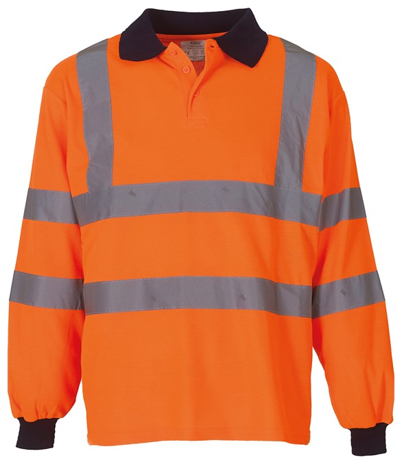 Hi-vis long sleeve polo (HVJ310)