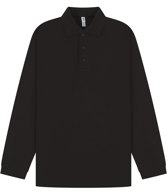 Casual Classic Polycotton L/S Pique Polo 190gm