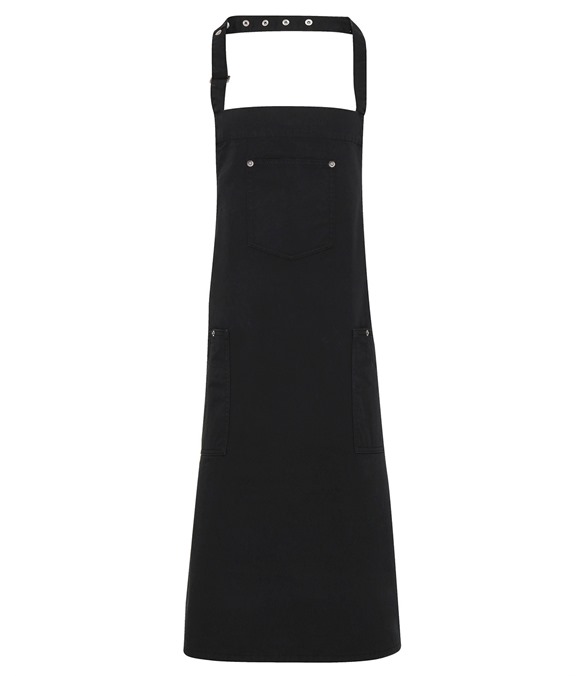 Chino cotton bib apron