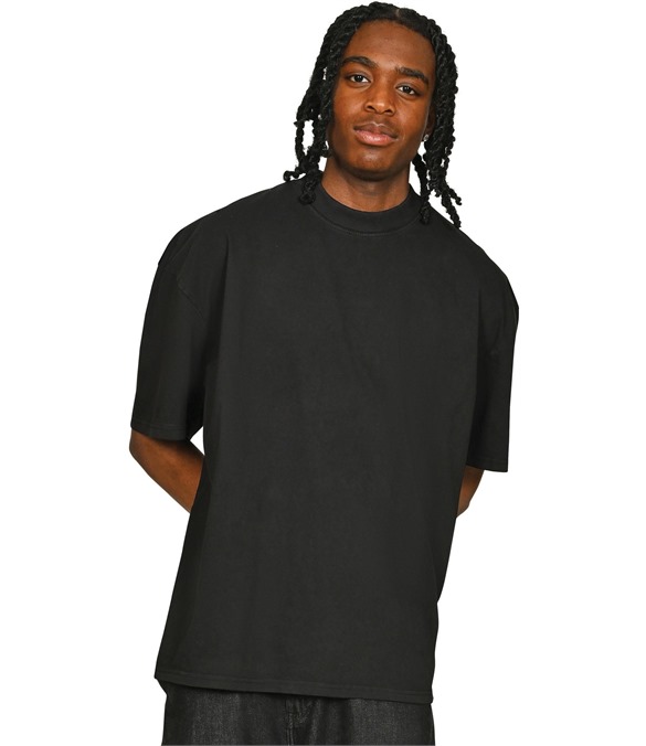 Casual Ringspun Combed 180 Acid Wash Oversize Extended Neck T