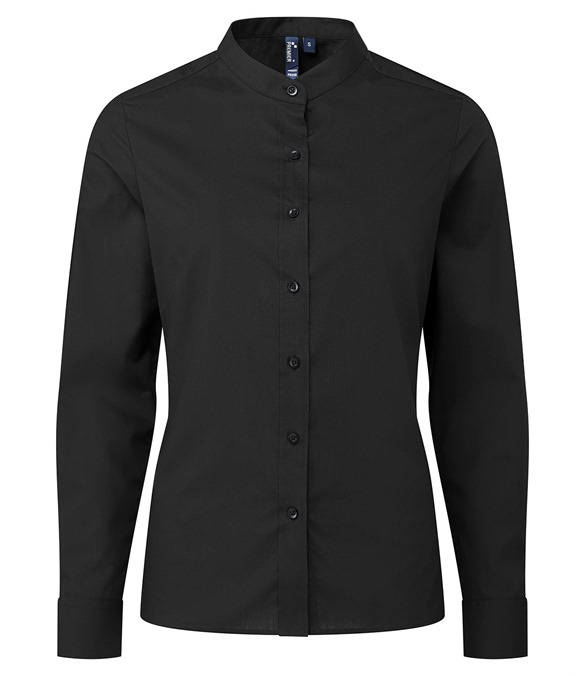 Women&#39;s banded collar &#39;grandad&#39; shirt