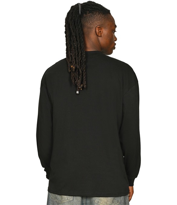 Casual Ringspun Combed 180 Oversize Extended Neck Long Sleeve T