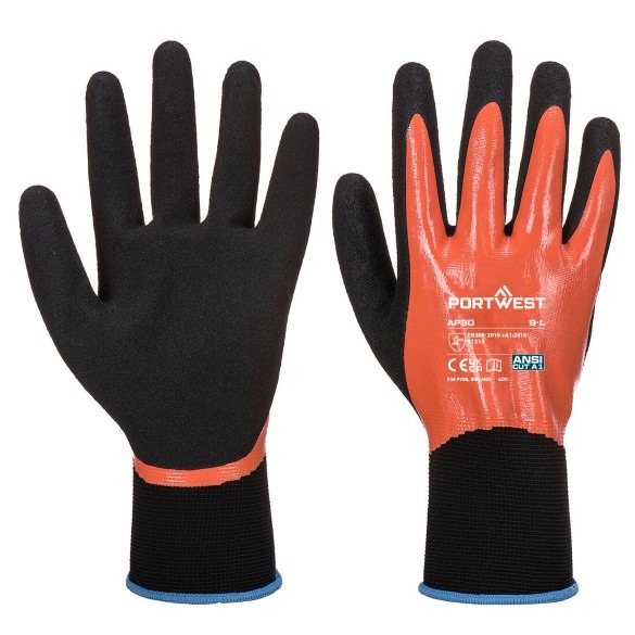 Grip 13 Nitrile Foam Aqua Glove