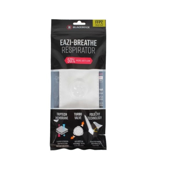 Blackrock Eazi-Breathe FFP2 Fold Flat Respirator - single