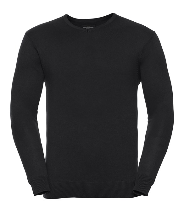 V-neck knitted sweater