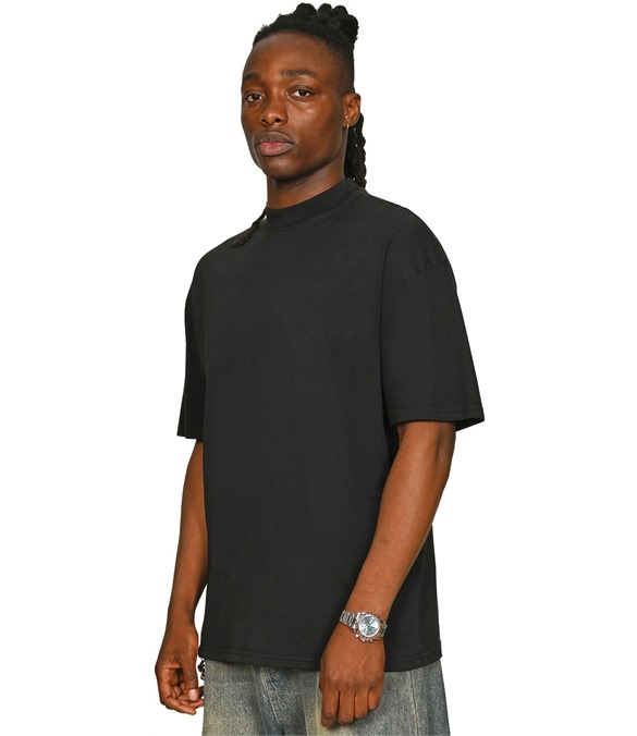 Casual Ringspun Combed 180 Acid Wash Oversize Extended Neck Tall T