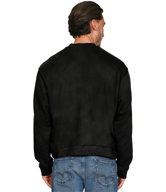 Casual Premium Combed 330 Acid Wash Boxy Oversized Extended Neck Sweatshirt