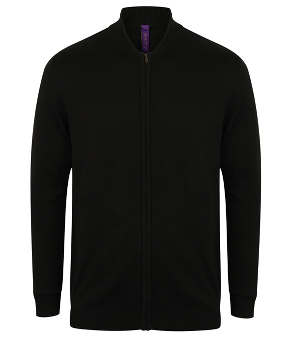 Unisex zip-through cardigan