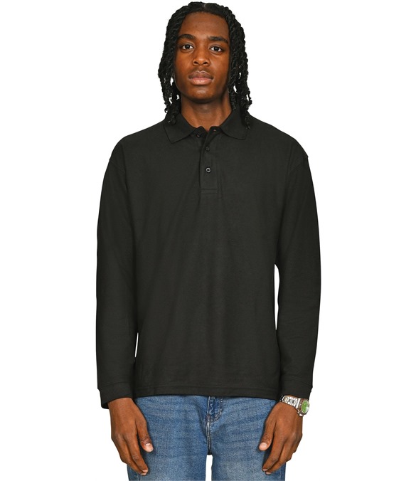 Casual Classic Polycotton L/S Pique Polo 190gm