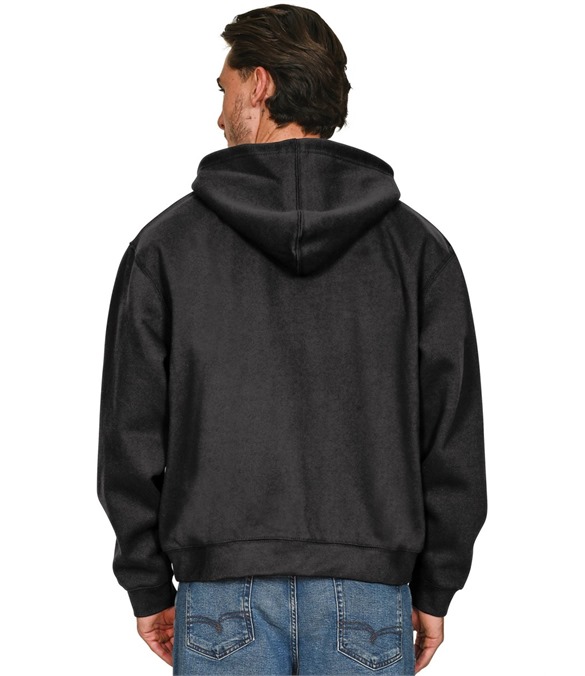 Casual Premium Combed 330 Acid Wash Boxy Oversize Zip Hood