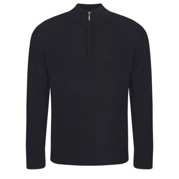 Wakhan &#188; regen zip knit sweater