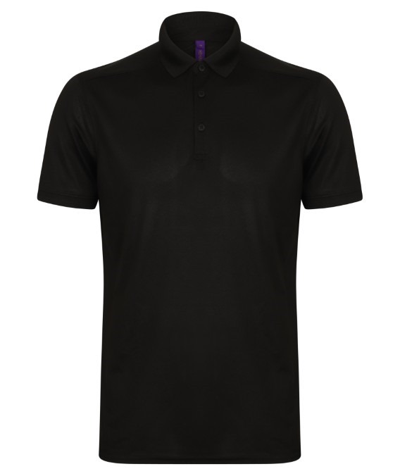 Stretch polo shirt with wicking finish (slim fit)