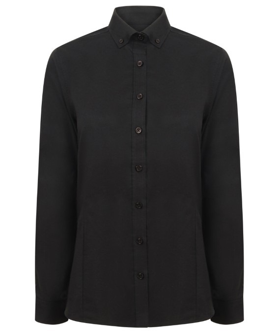 Women&#39;s modern long sleeve Oxford shirt