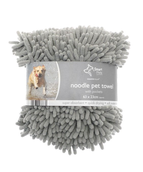 Noodle pet towel