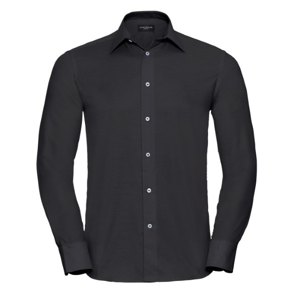 Long sleeve easycare tailored Oxford shirt