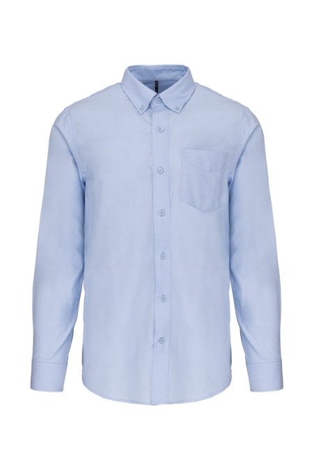 Long-sleeved easycare Oxford shirt