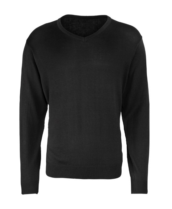 V-neck knitted sweater