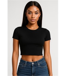 Casual Combed 220 Ladies Cropped Baby T