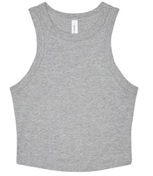 Women?s micro rib racer tank