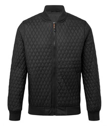 Quilted flight jacket