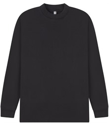 Casual Ringspun Combed 180 Acid Wash Oversize Extended Neck Long Sleeve Tall T