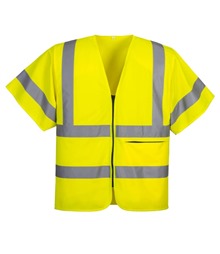Hi-Vis Band and Brace Zip Vest S/S