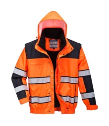 Hi-Vis 3-in-1 Contrast Winter Bomber Jacket