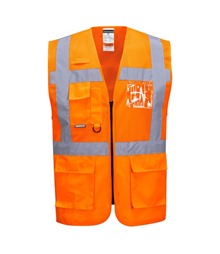 Madrid Hi-Vis Half Mesh Executive Vest