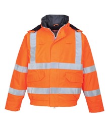 Bizflame Rain Hi-Vis FR Winter Bomber Jacket