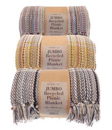 Jumbo recycled picnic blanket