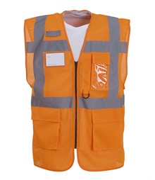 Hi-vis top cool open-mesh executive waistcoat (HVW820)
