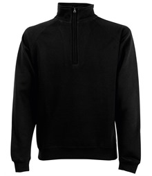 Premium 70/30 zip-neck sweatshirt