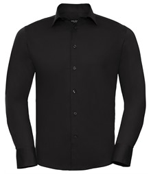 Long sleeve easycare fitted shirt