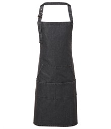 Jeans stitch bib apron