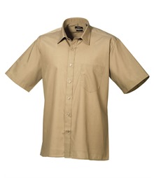 Short sleeve poplin shirt