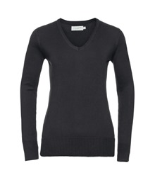 Women's v-neck knitted sweater